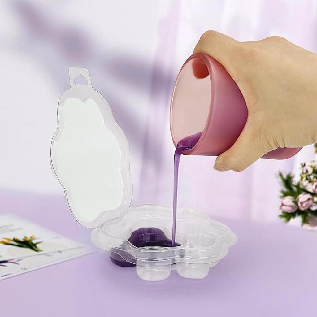 Candle Making Gel Wax - 10 قطعة قوالب تذوب الشمع اليدوية