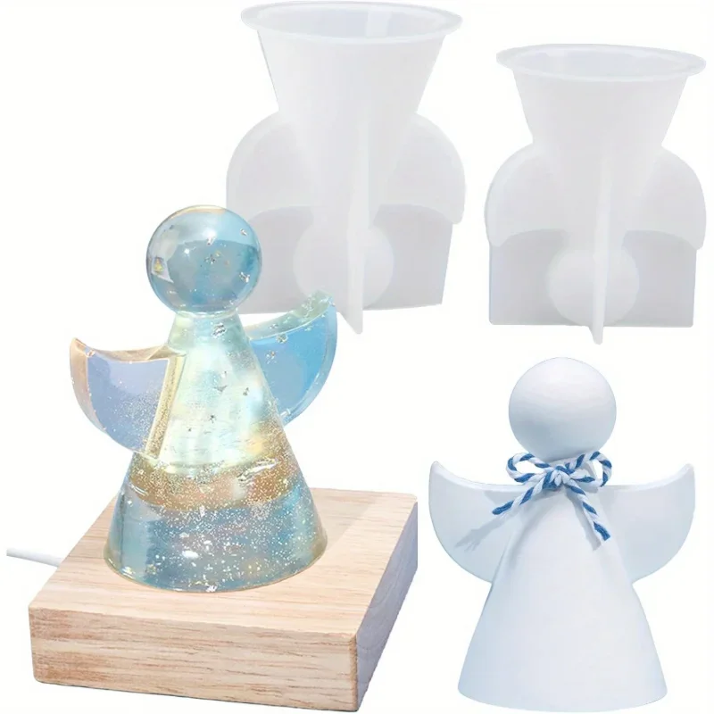 Candle Making Gel Wax - قالبان سيليكون لصب الراتنج على شكل