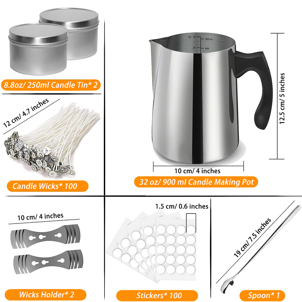 لوازم مجموعة أدوات صنع الشموع  - مراجعة Candle Making Kit For Kids وسعره