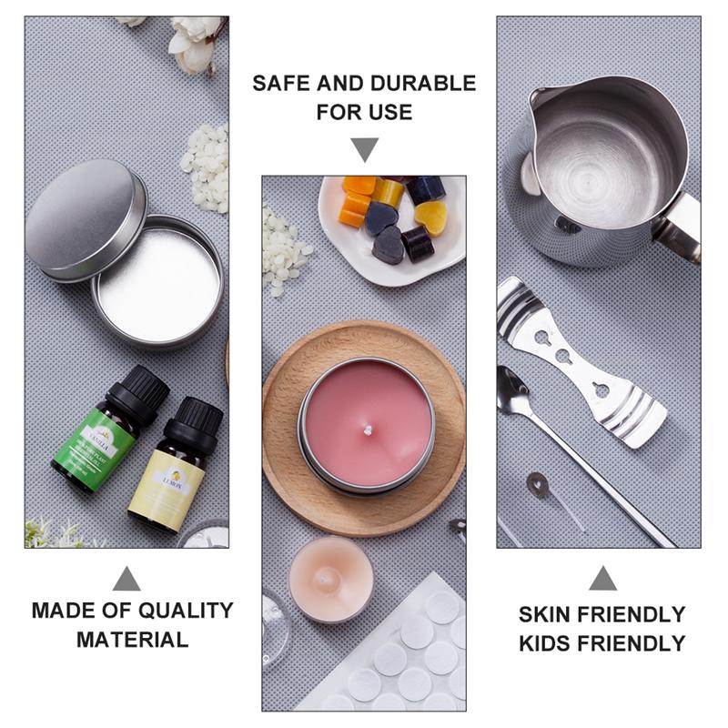 1 مجموعة شمعة صنع عدة صب وعاء  - مراجعة Candle Making Kit For Kids وسعره