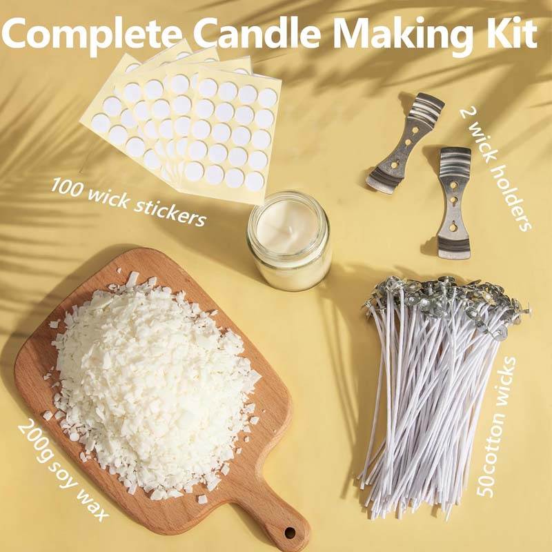 شمع شمع الصويا لصنع الشموع 200 - مراجعة Candle Making Kit For Kids وسعره