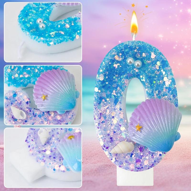 شمعة رقمية بتصميم صدفة أرجواني - مراجعة Paraffin Candle Wax وسعره