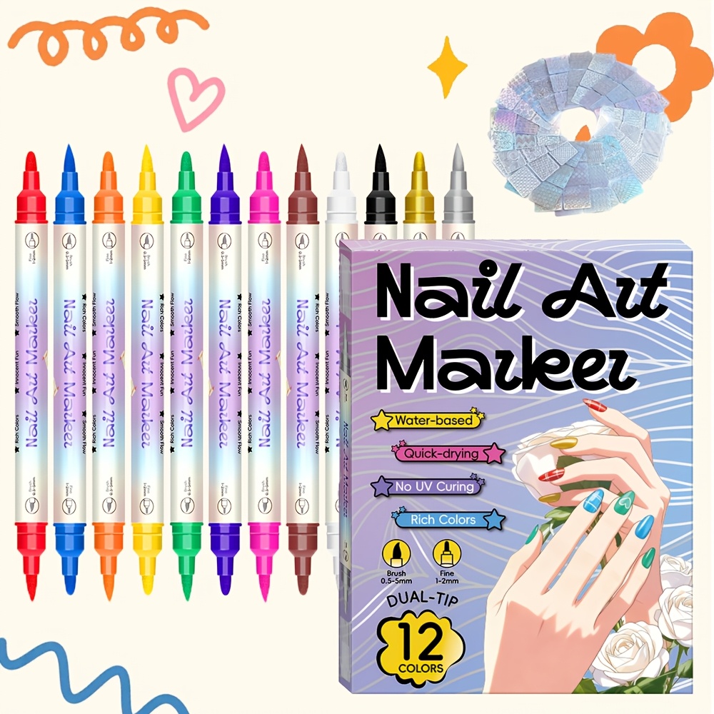 مجموعة أقلام فن الأظافر بـ 12  - مراجعة Copic Marker Sketch وسعره
