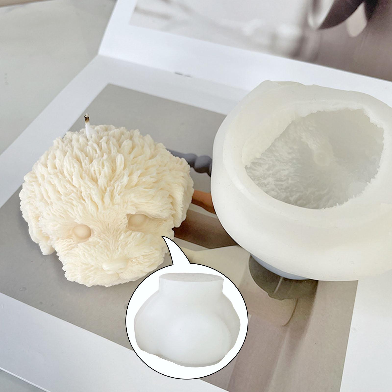 قالب سيليكون على شكل رأس دب لص - مراجعة Candle Making Gel Wax وسعره